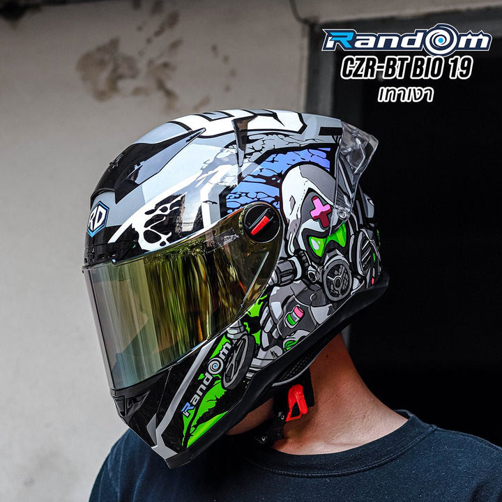 Helmet Random CZ-R BT 1 Bio19 glossy grey