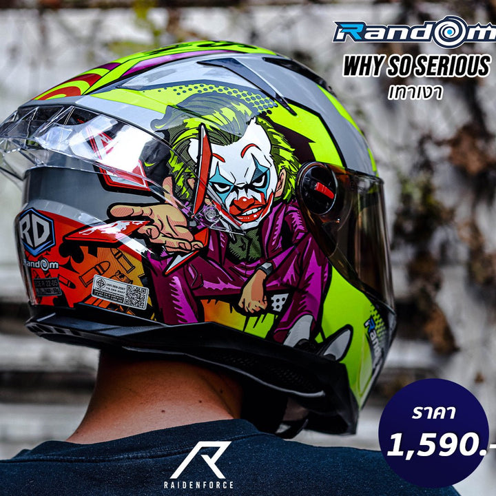 Helmet Random CZ-R BT 4 Why so Serious Glossy Gray