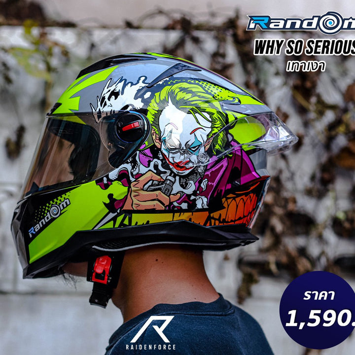 Helmet Random CZ-R BT 4 Why so Serious Glossy Gray