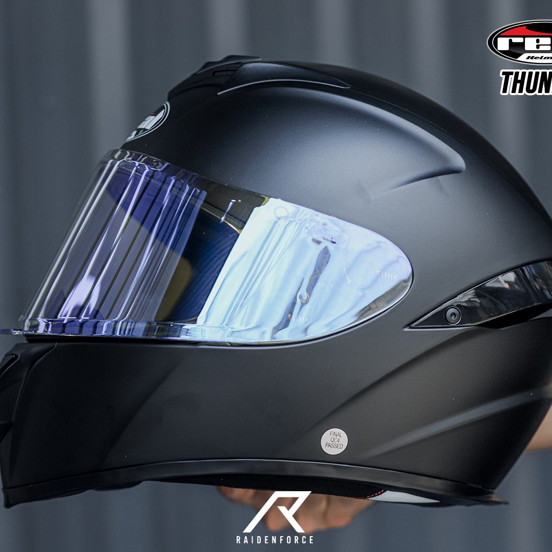 หมวกกันน็อค REAL Helmet Thunder พื้น ดำด้าน