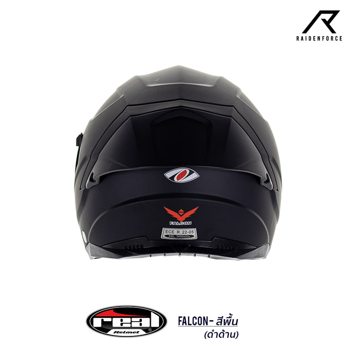 REAL Helmet Falcon, matte black base