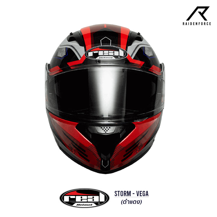 REAL Helmet STORM VEGA Black-Red