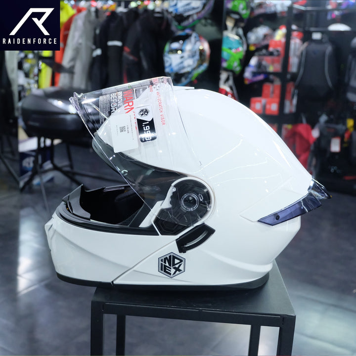 INDEX ENZO helmet, glossy white