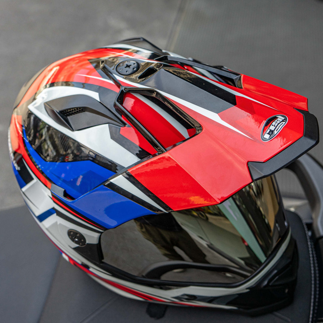 หมวกกันน็อค REAL Helmet Venger Plus Challenger ดำ-แดง/น้ำเงิน