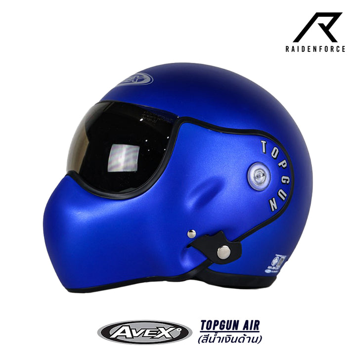 Avex Topgun Air Helmet, Matte Blue