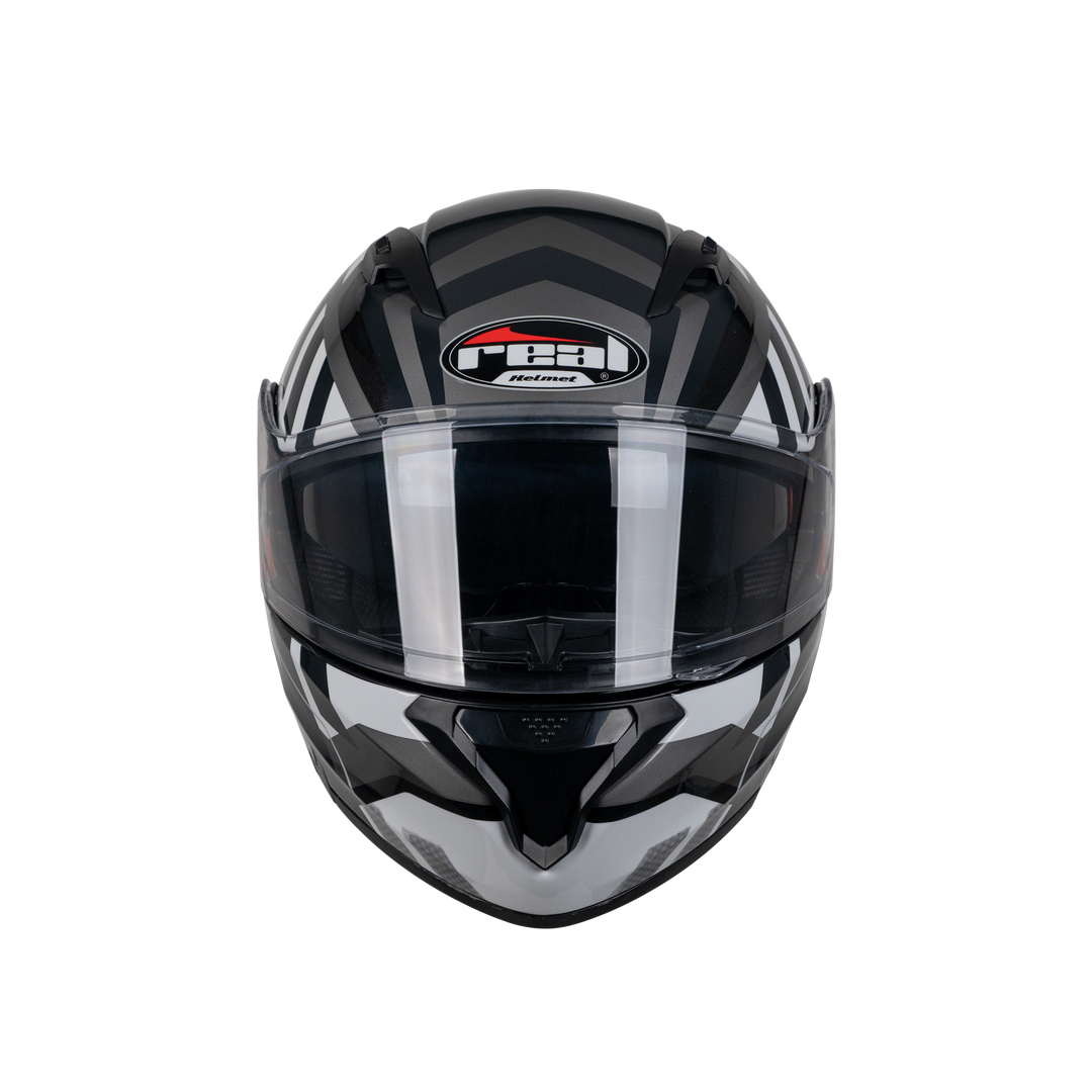 หมวกกันน็อค REAL Helmet STORM Rapid ดำขาว