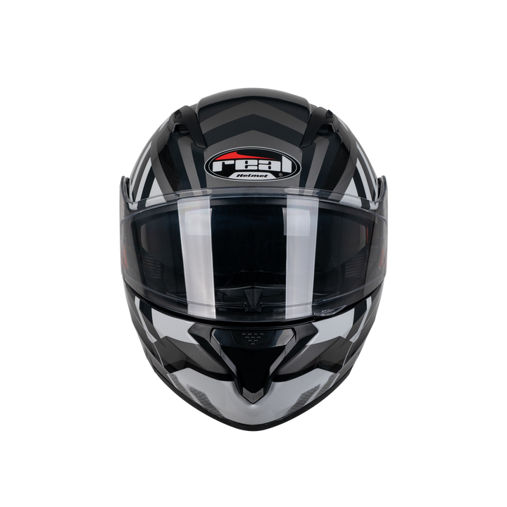 หมวกกันน็อค REAL Helmet STORM Rapid ดำขาว