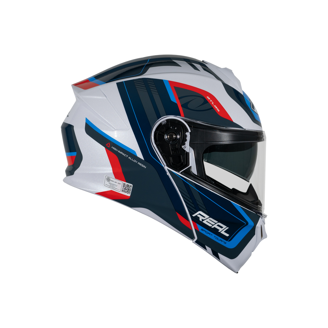 Real Helmet Atlas Arakan Helmet Blue Red