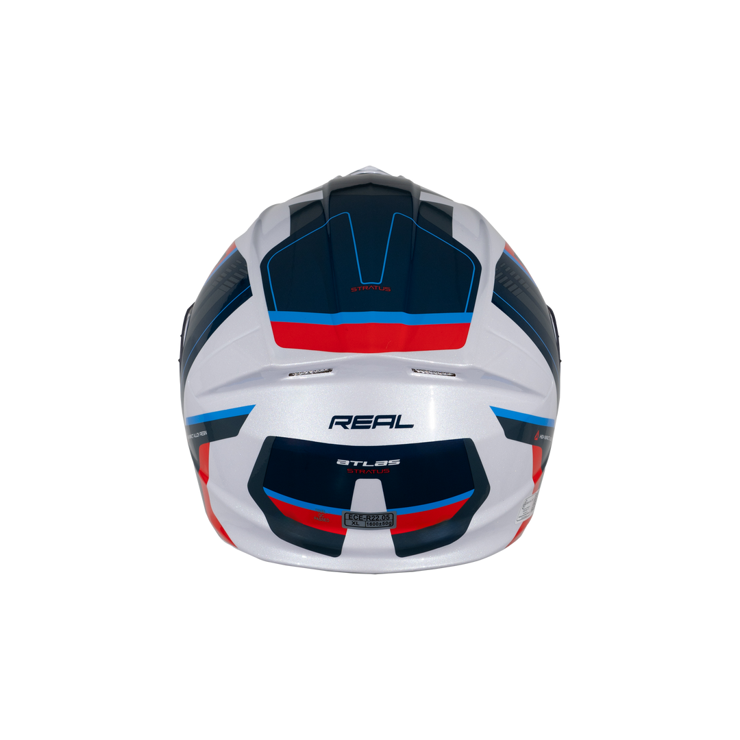 Real Helmet Atlas Arakan Helmet Blue Red