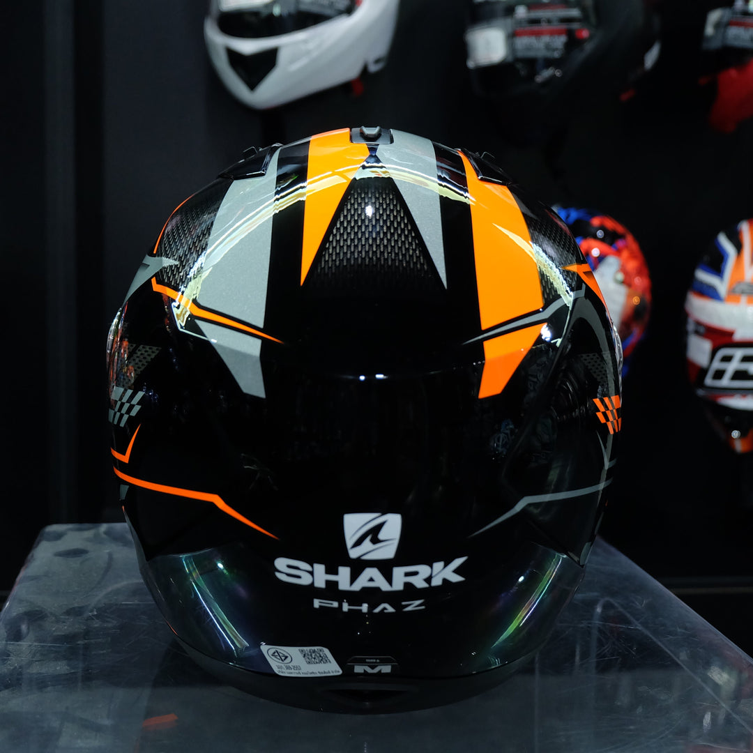 หมวกกันน็อค SHARK RIDILL 1.2 PHAZ HE0533 - สีดำส้ม