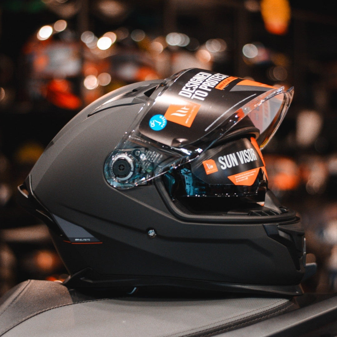 MT BRAKER SV Solid Matt Black Helmet, matte black