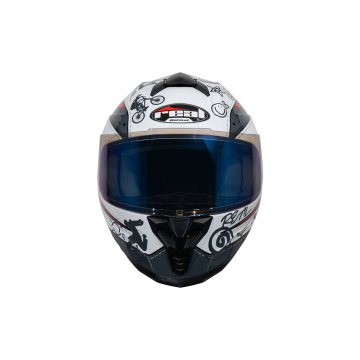 REAL Helmet Falcon Buriram - Black, Blue, Red