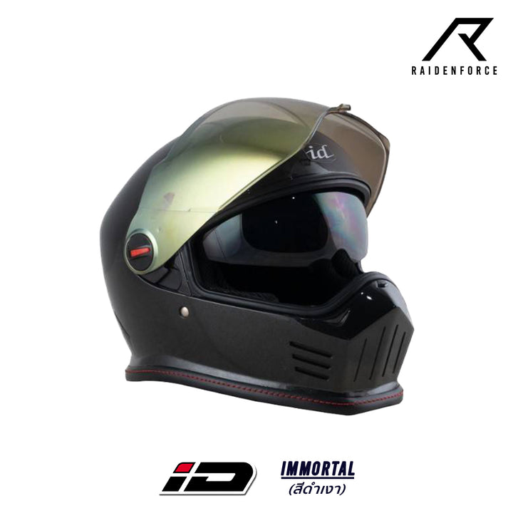 ID Helmet Immortal Glossy Black Helmet