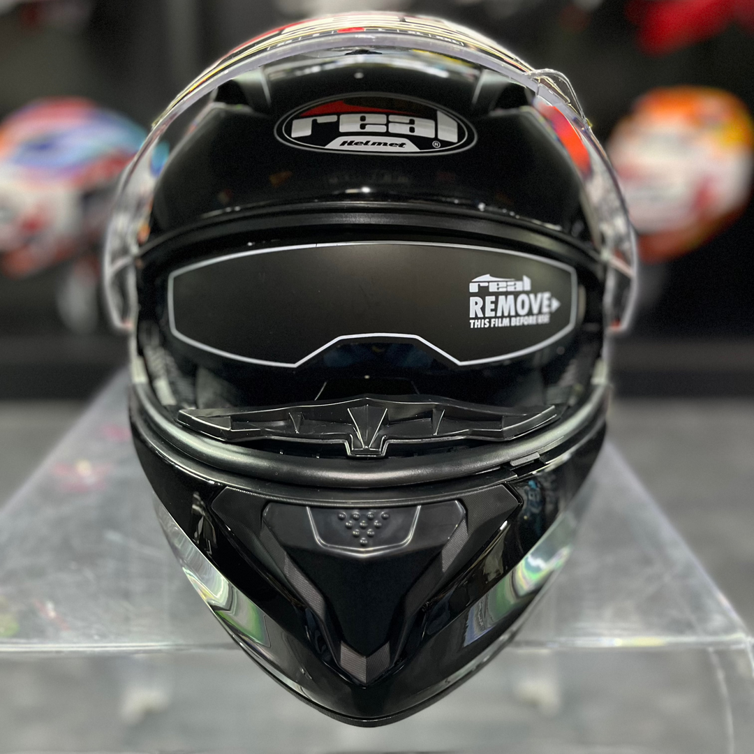 หมวกกันน็อค REAL Helmet STORM พื้น-ดำเงา