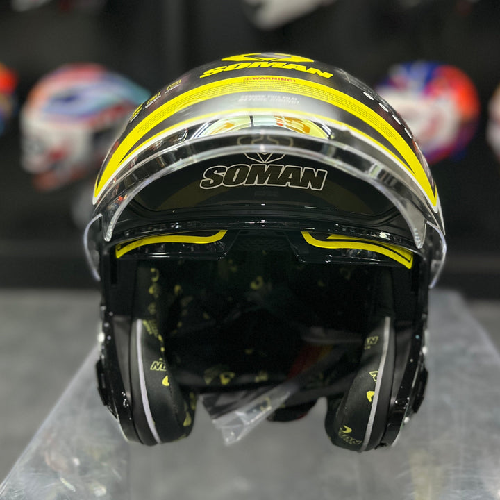 SOMAN Helmet - SM527 Glossy Black