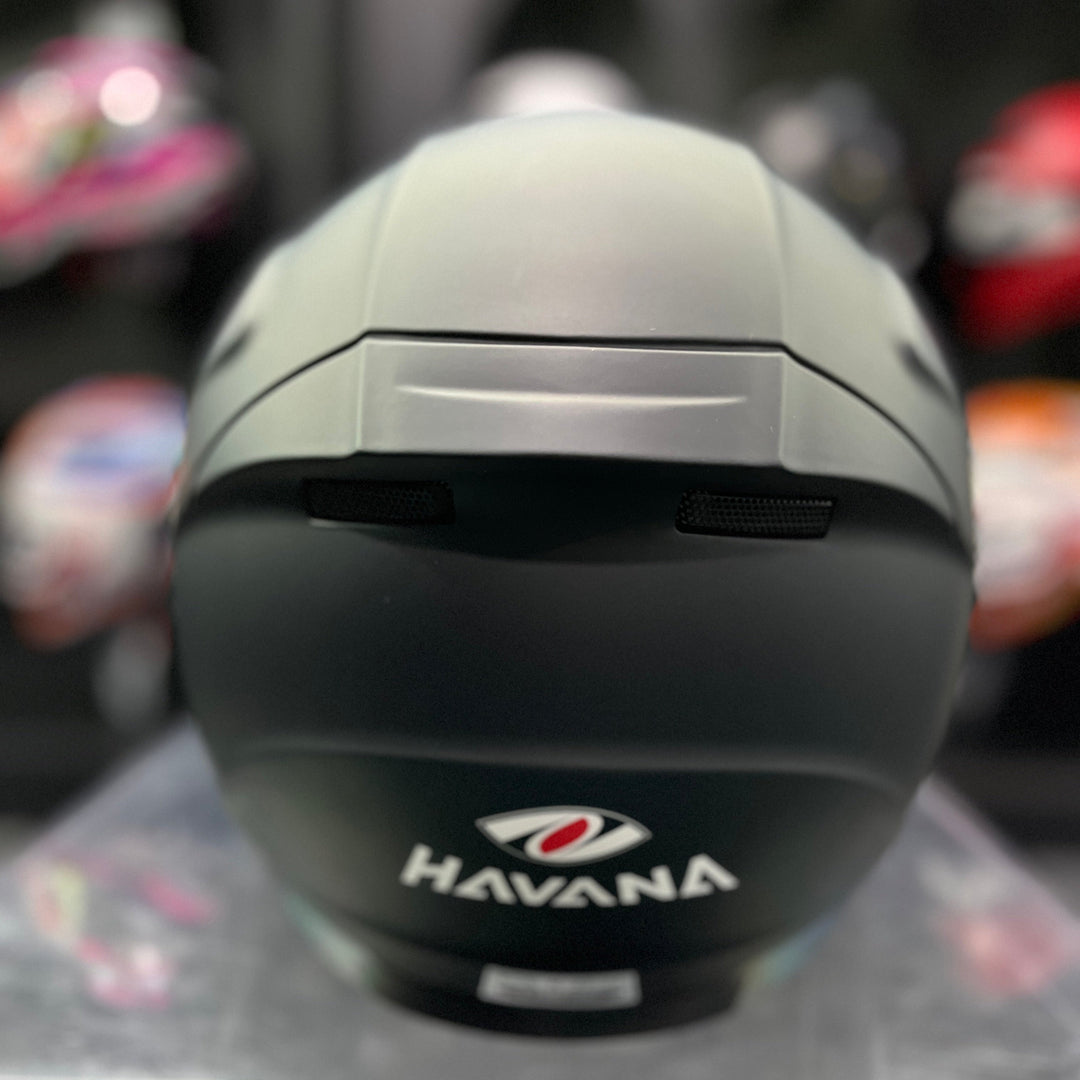 หมวกกันน็อค Real Helmet Havana สีดำด้าน