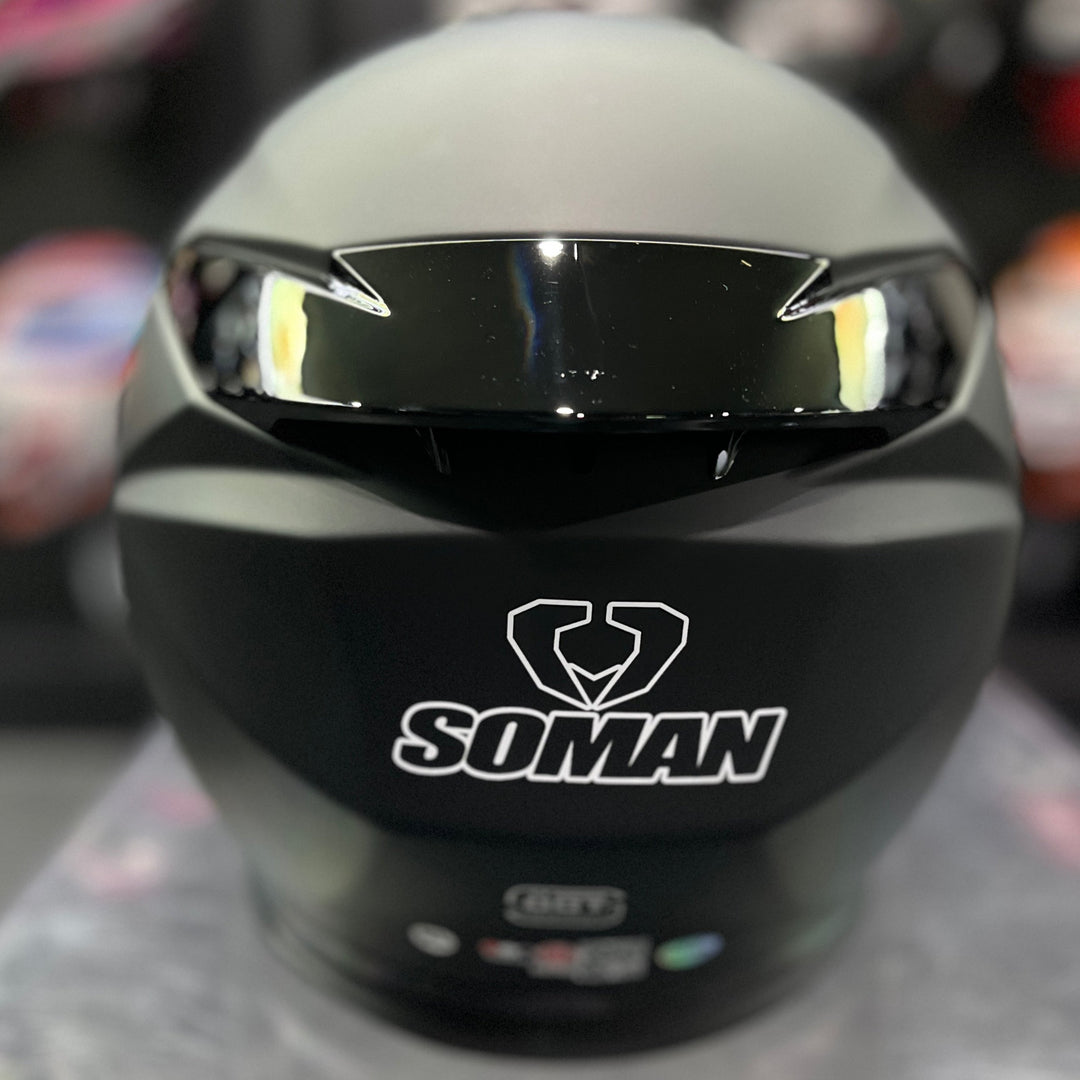 SOMAN Helmet - SM527, matte black