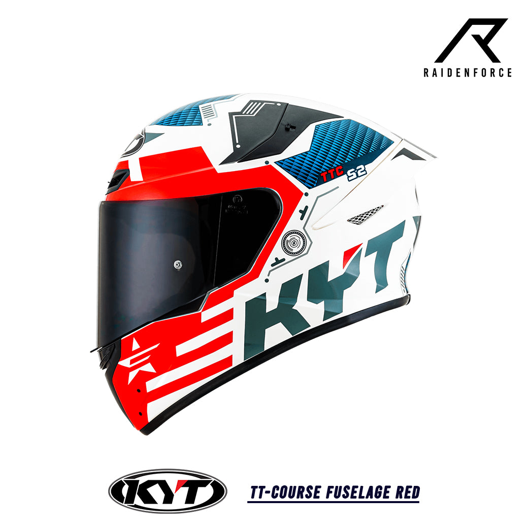 KYT TTCourse Fuselage Red Helmet