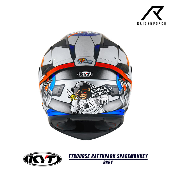 Helmet KYT TTCourse Ratthpark SpaceMonkey Grey