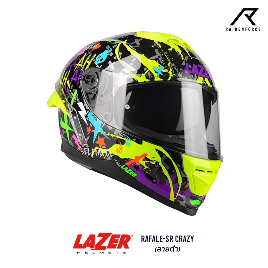 หมวกกันน็อค LAZER Helmet RAFALE Crazy ลายดำ