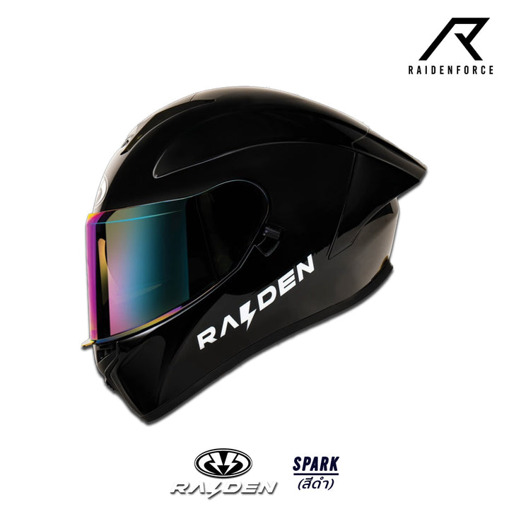 RAIDEN SPARK helmet, black 