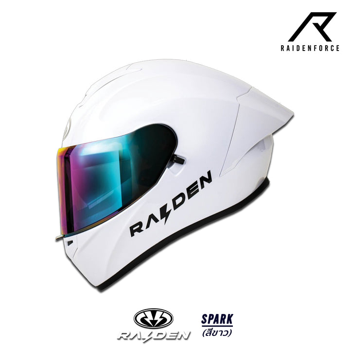 หมวกกันน็อค RAIDEN SPARK สีขาว