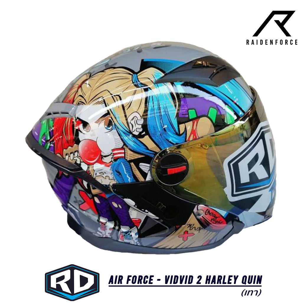 Random Air Force Helmet - Vidvid 2 Harley Quin Grey