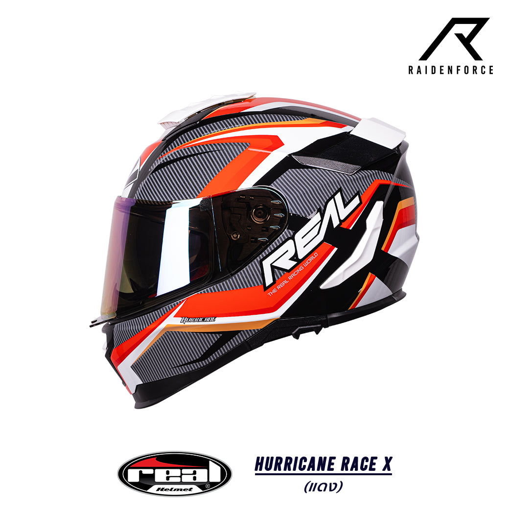 หมวกกันน็อค Real Helmet HURRICANE RACE X สีแดง