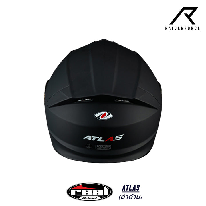 หมวกกันน็อค REAL Helmet Atlas พื้น สีดำด้าน