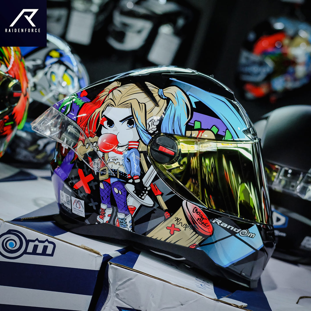 Helmet Random CZ-R BT 9 Harley Quinn Glossy Black