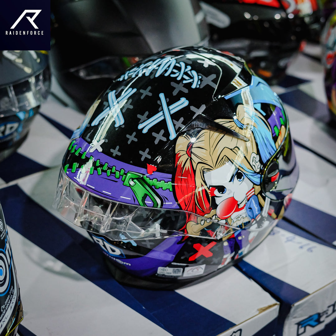 Helmet Random CZ-R BT 9 Harley Quinn Glossy Black