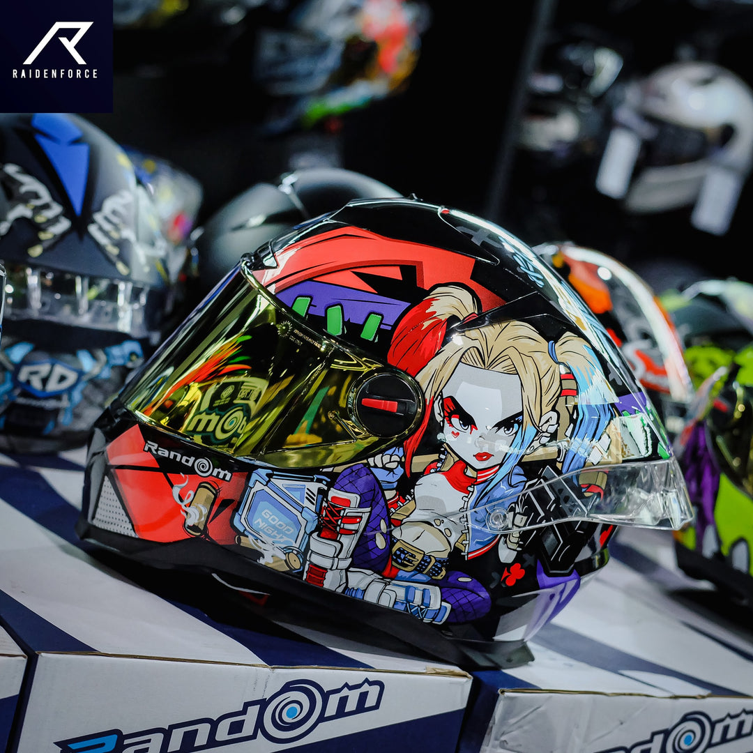 Helmet Random CZ-R BT 9 Harley Quinn Glossy Black