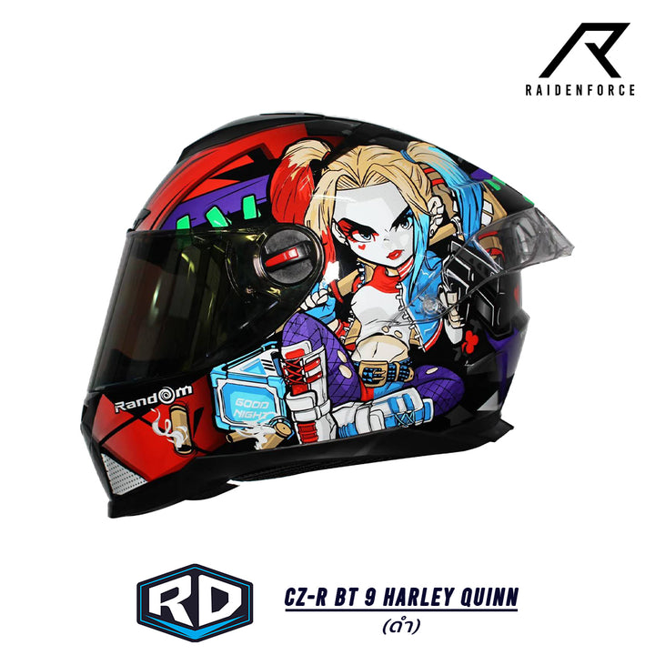 Helmet Random CZ-R BT 9 Harley Quinn Glossy Black