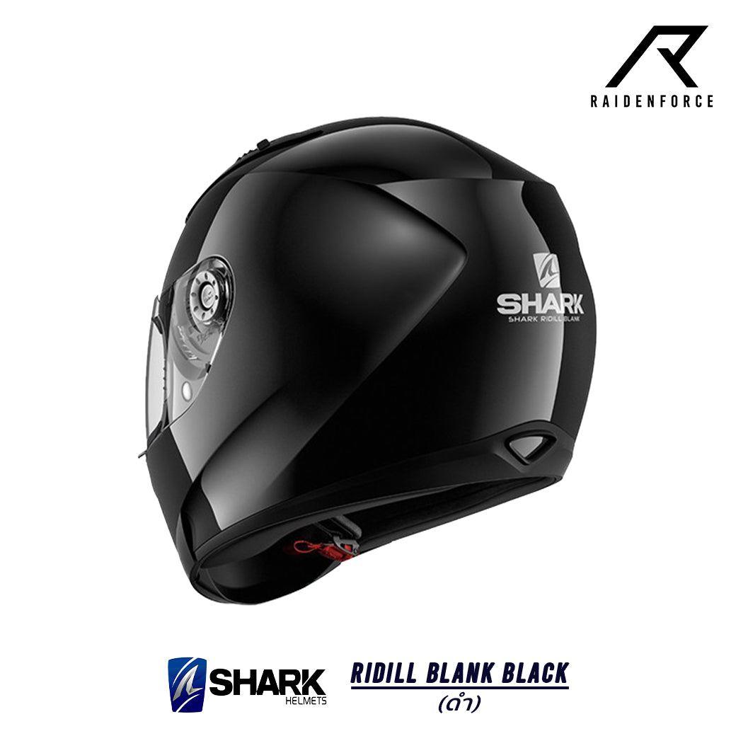 หมวกกันน็อค SHARK RIDILL BLANK ดำ BLACK