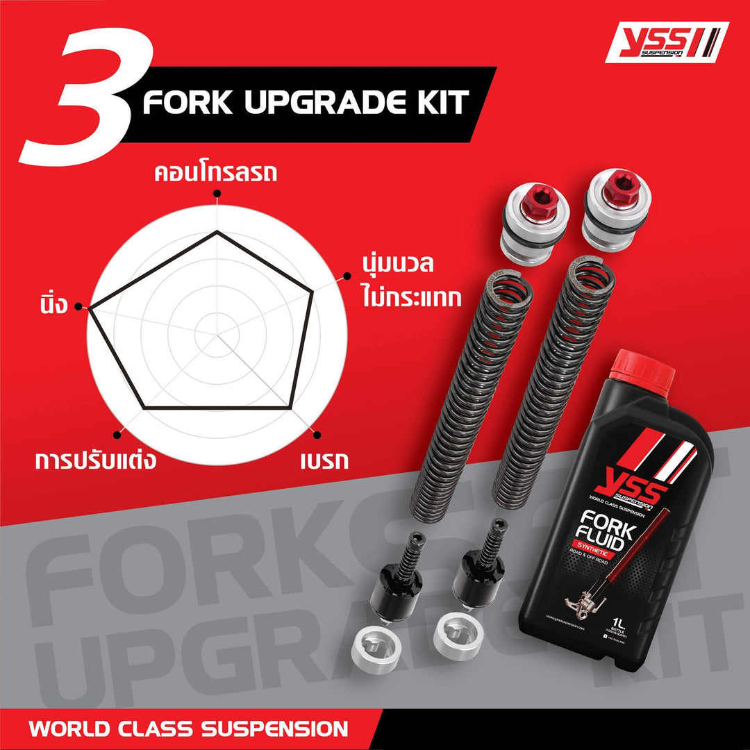 ชุดอัพเกรดโช้คหน้า YSS Fork Upgrade Kit Yamaha N-max155'15-23