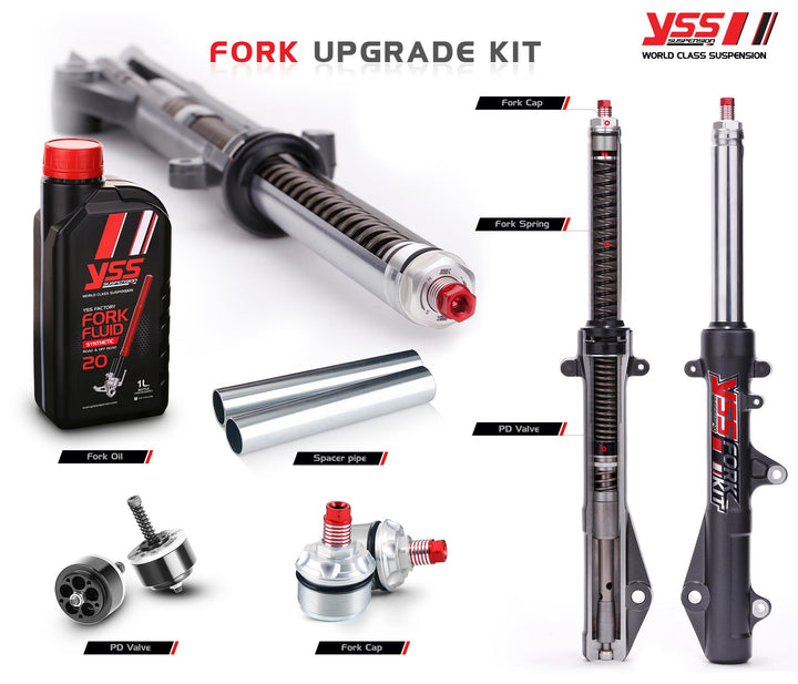 ชุดอัฟเกรดโช๊คหน้า YSS Fork Upgrade Kit Honda Forza300'13-17