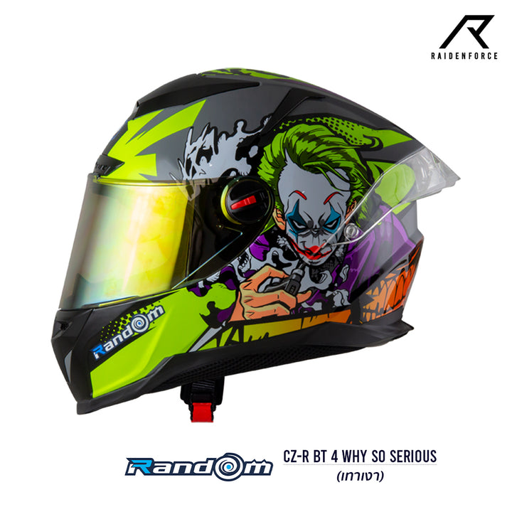 Helmet Random CZ-R BT 4 Why so Serious Glossy Gray