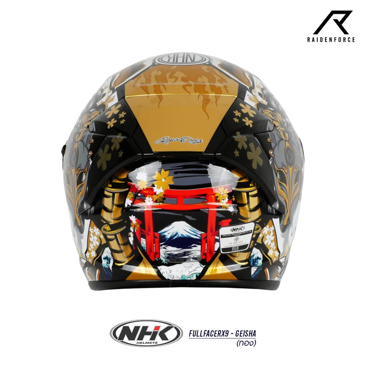 NHK FullfaceRX9-GEISHA Gold Helmet