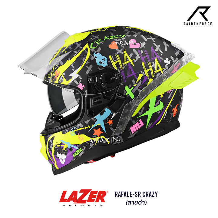 หมวกกันน็อค LAZER Helmet RAFALE Crazy ลายดำ